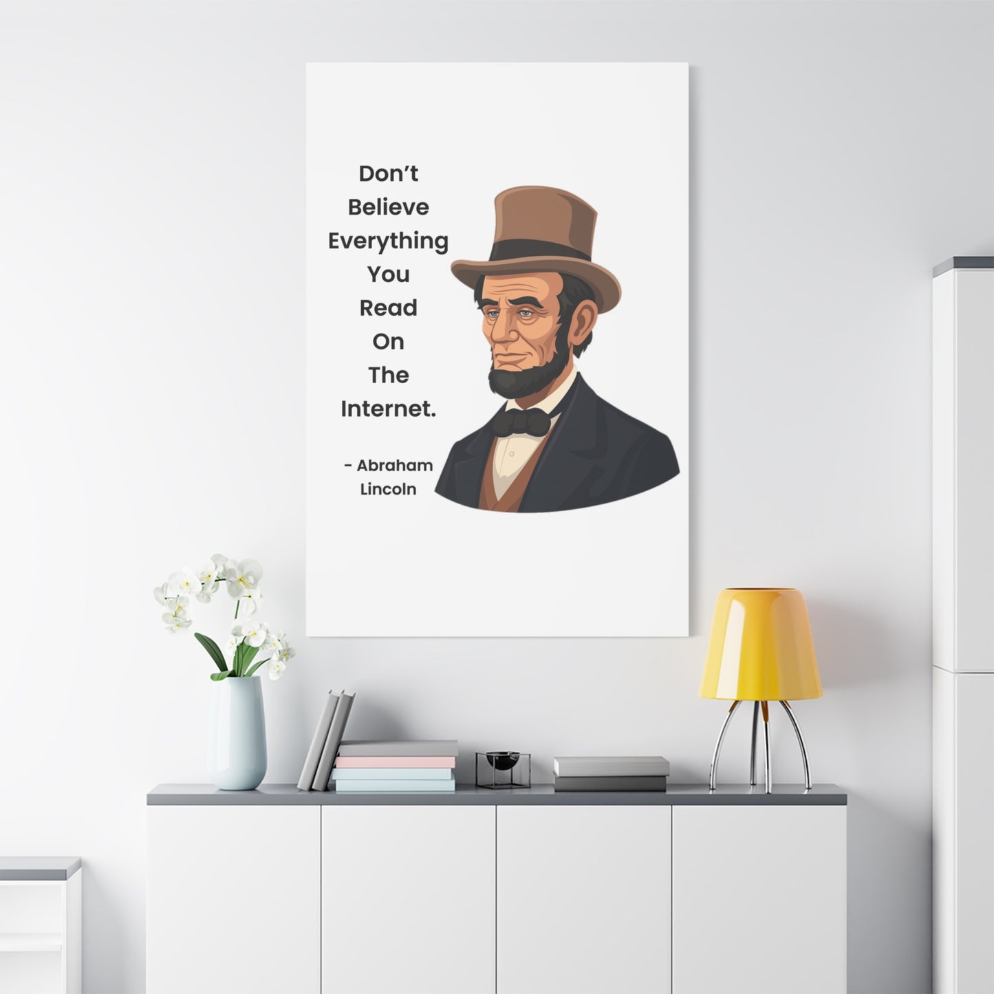 Abraham Lincoln Funny Internet Quote Canvas