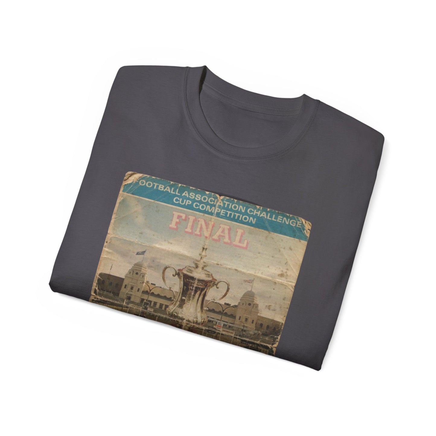1975 FA Cup Final Programme Poster West Ham Fulham Unisex Ultra Cotton Tee