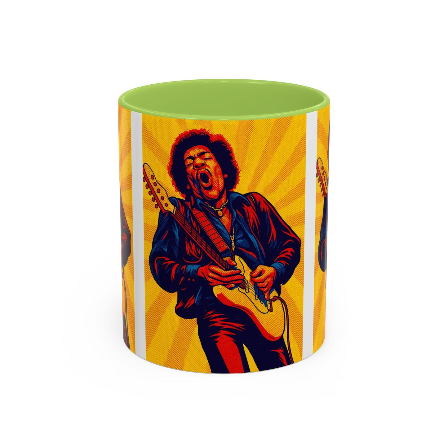 Jimi Hendrix Guitar Pop Art Mug