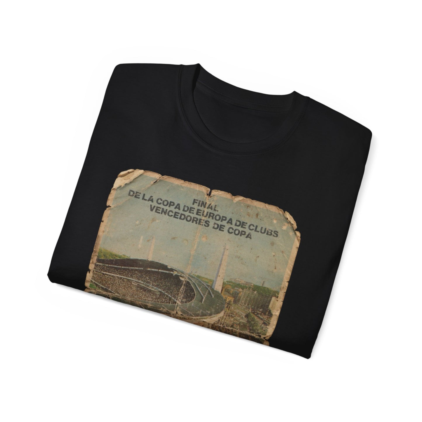 1983 European Cup Winners Cup Final Aberdeen Real Madrid Poster Unisex Ultra Cotton Tee