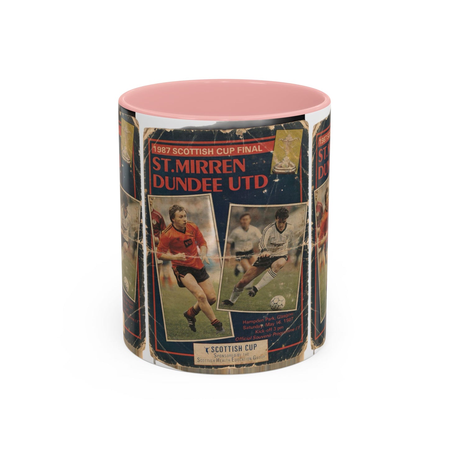 1987 Scottish Cup Final St Mirren Dundee United Programme Poster Accent Coffee Mug (11, 15oz)