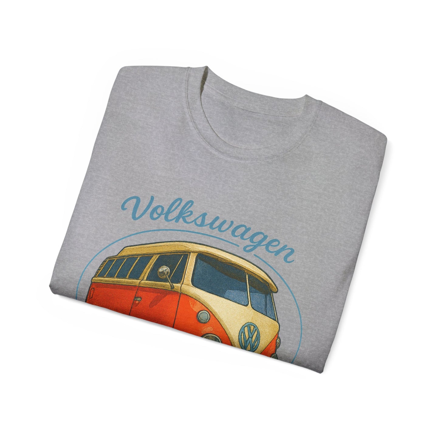 Retro Volkswagen Camper Van 3/4 Orange