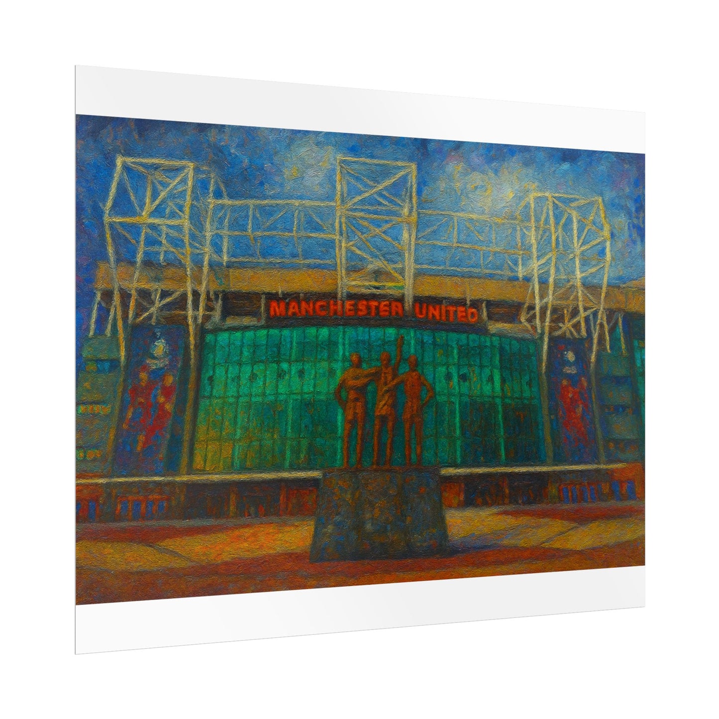 Manchester United Old Trafford United Trinity Poster