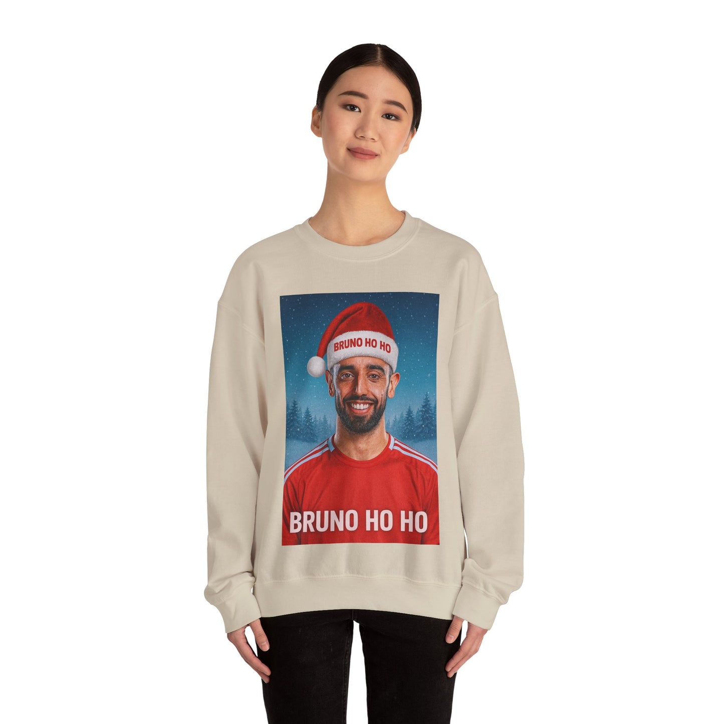 Bruno Ho Ho Ho Bruno Fernandes Manchester United Christmas Jumper