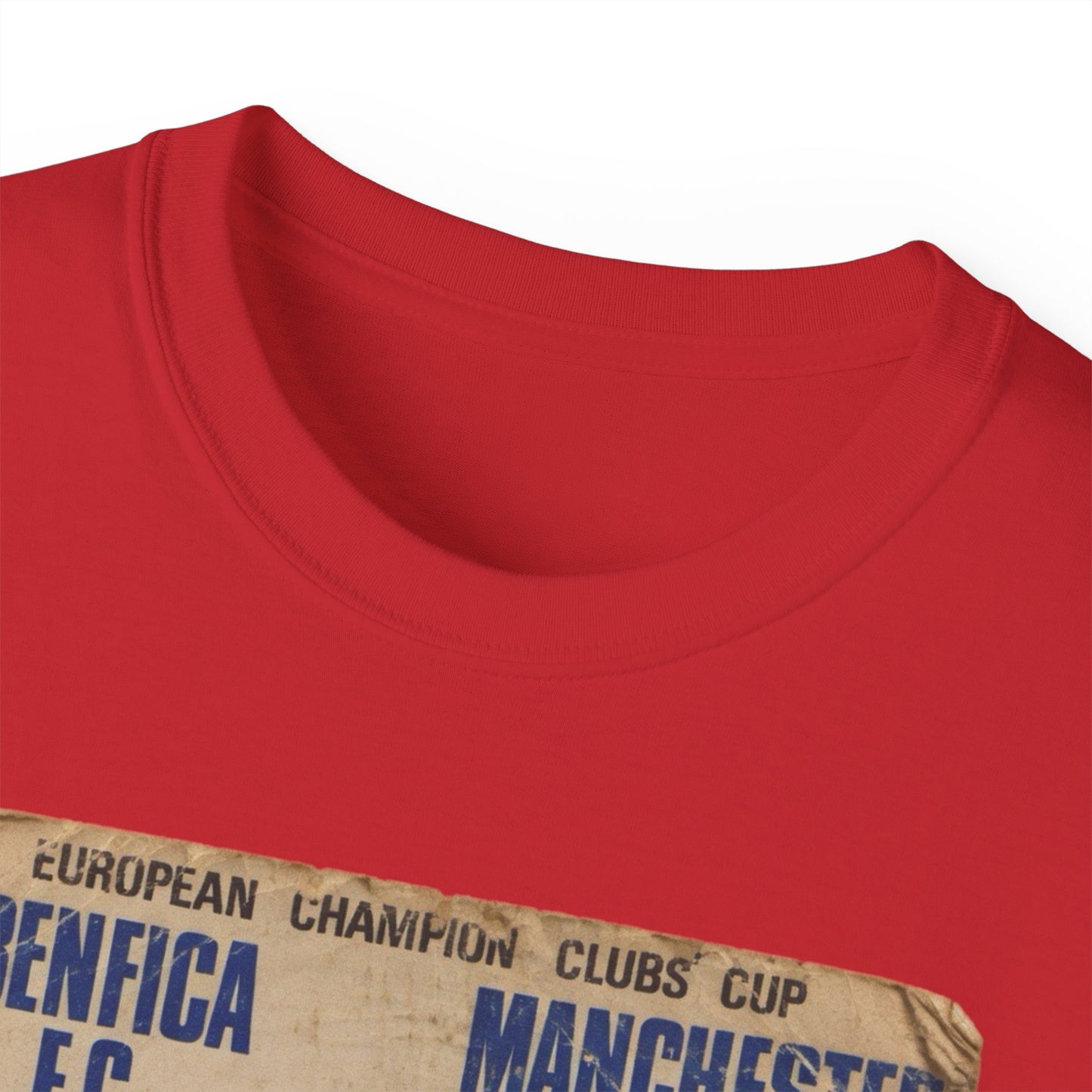 1968 European Cup Final Poster Manchester United v Benfica