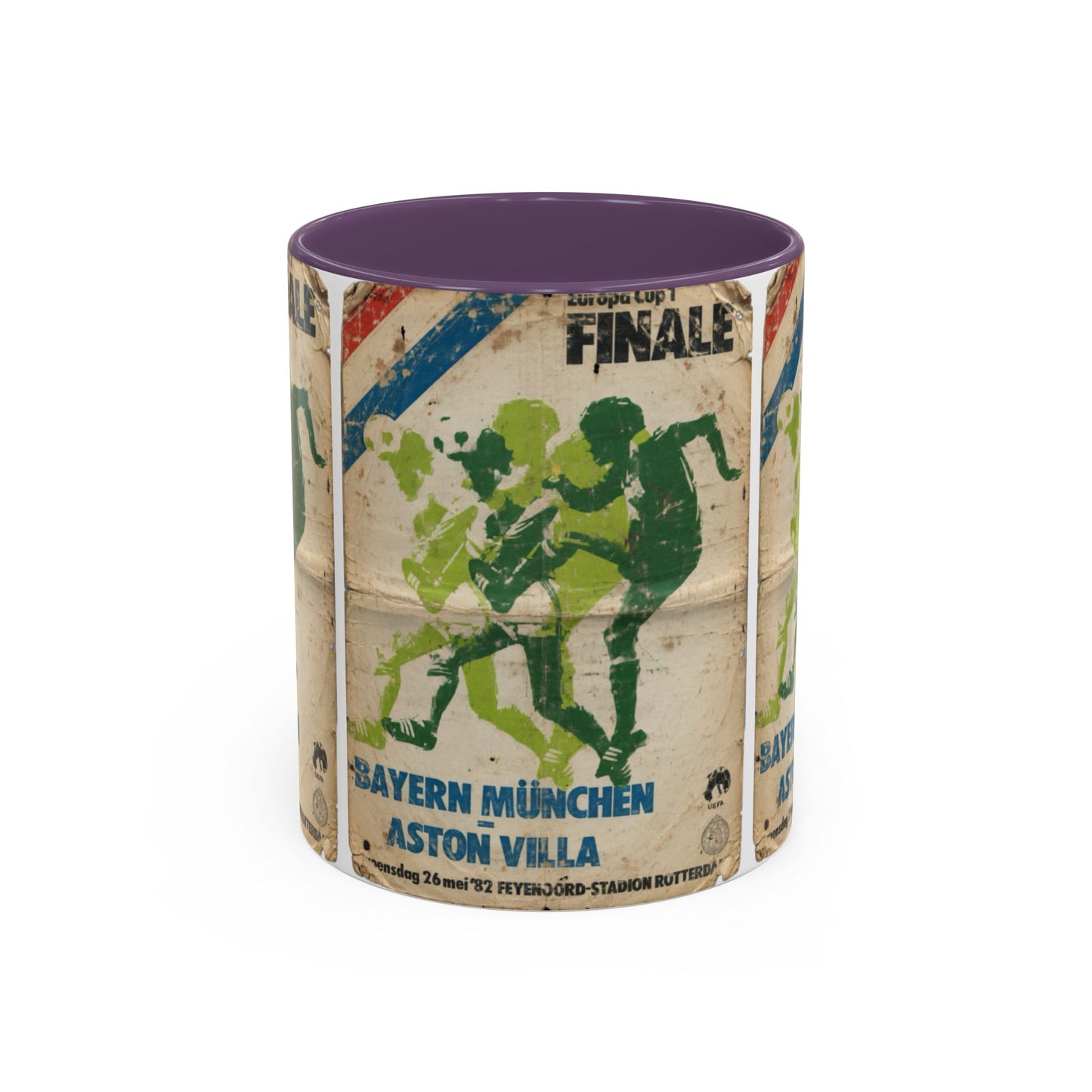 1982 European Cup Final Aston Villa Bayern Munich Poster Coffee Mug (11, 15oz)
