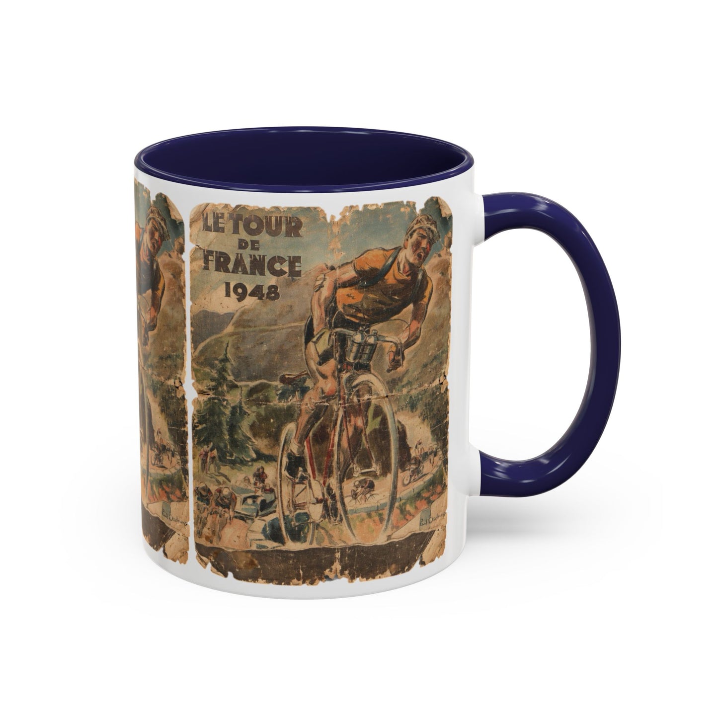 Tour De France 1948 Poster Coffee Mug (11, 15oz)