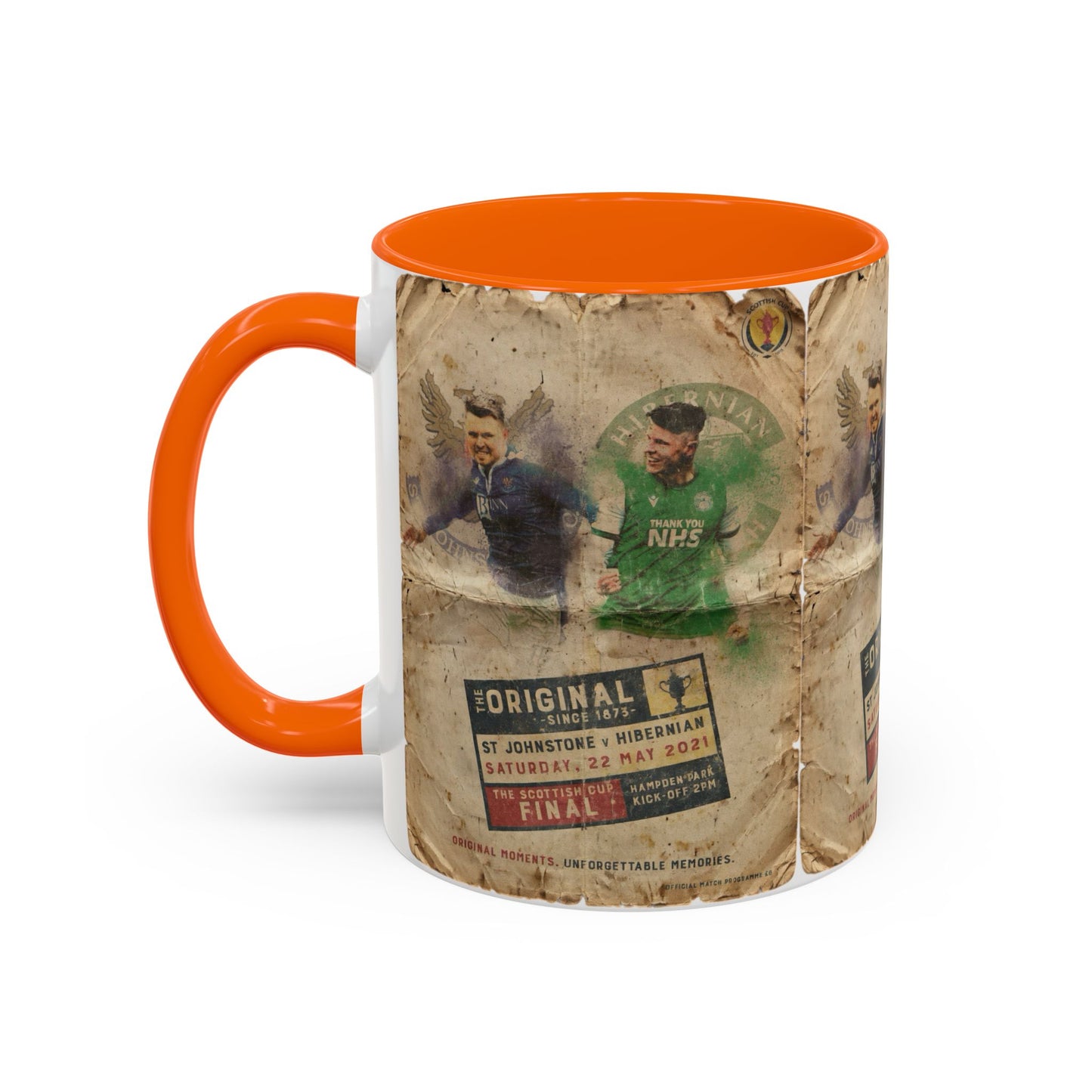 2021 Scottish challenge cup final St Johnstone Hibernian Programme Poster Accent Coffee Mug (11, 15oz)