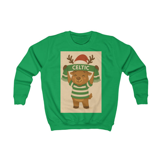 Celtic Kid's Reindeer Christmas Jumper