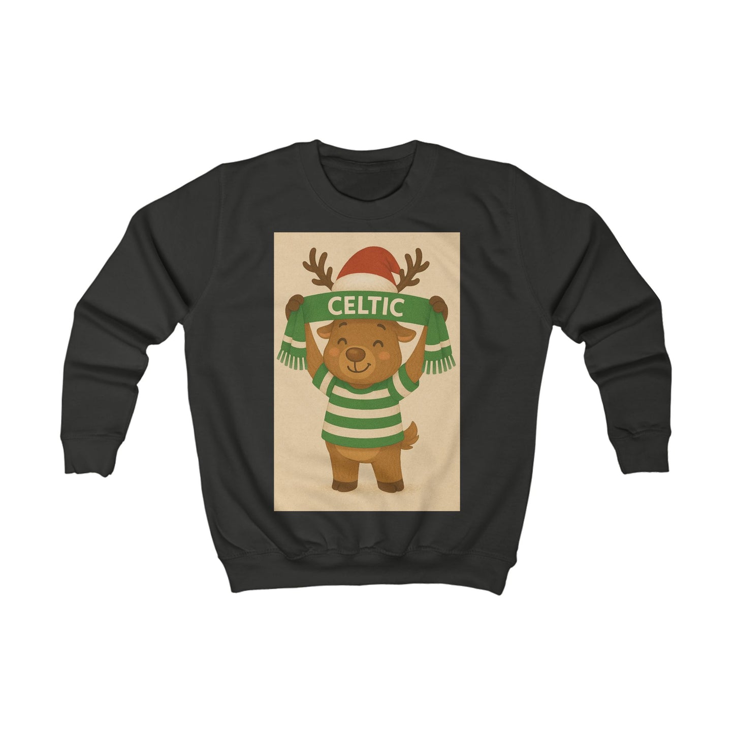 Celtic Kid's Reindeer Christmas Jumper