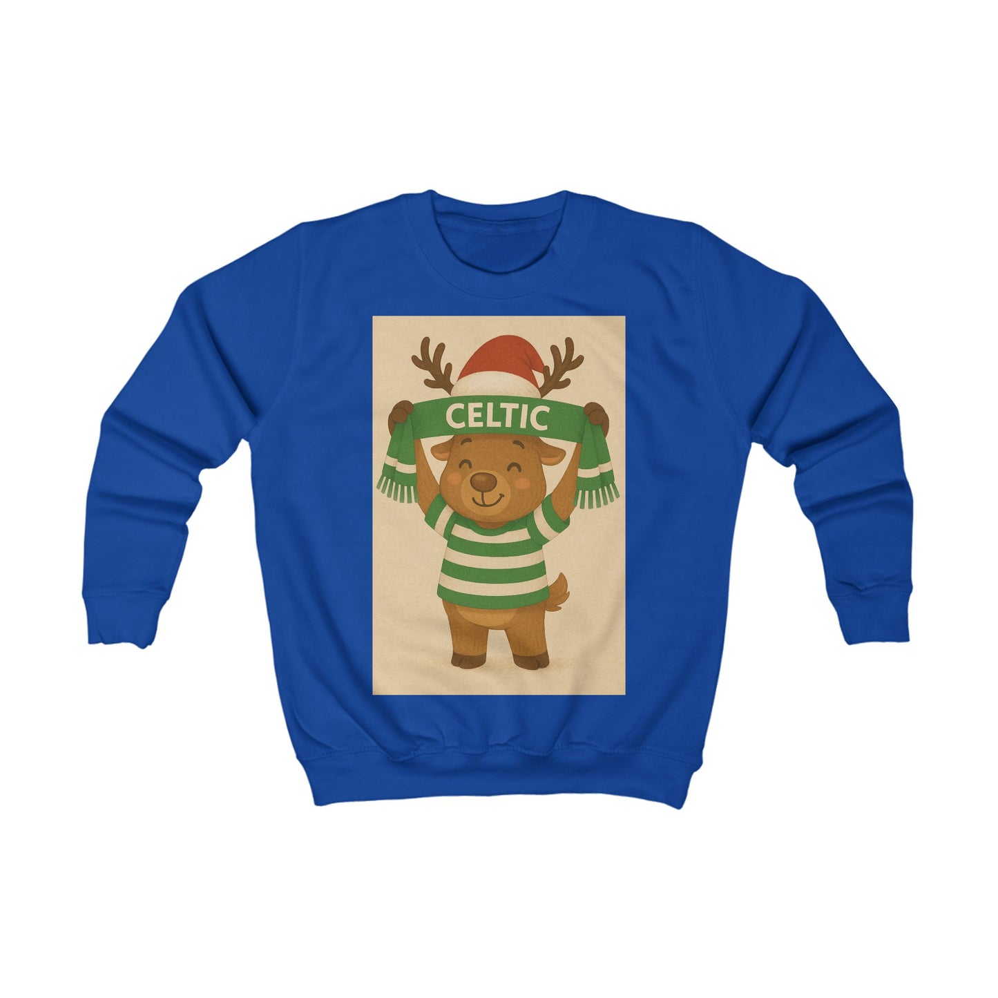 Celtic Kid's Reindeer Christmas Jumper
