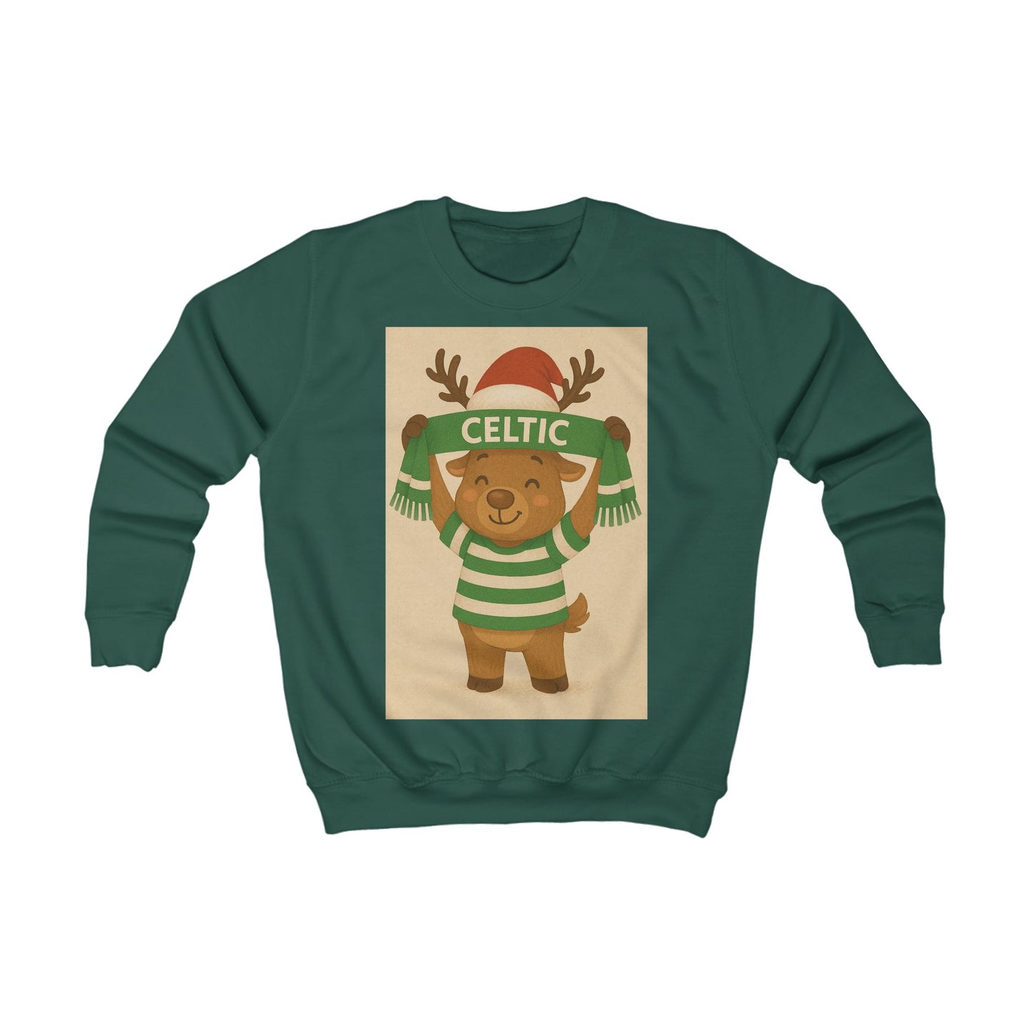 Celtic Kid's Reindeer Christmas Jumper