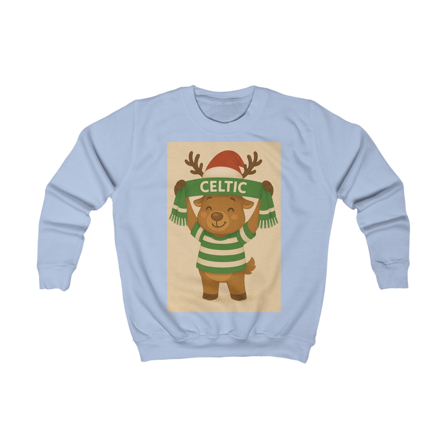 Celtic Kid's Reindeer Christmas Jumper
