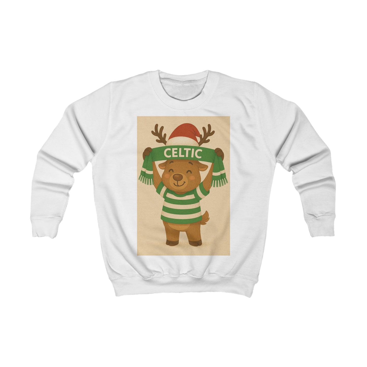 Celtic Kid's Reindeer Christmas Jumper
