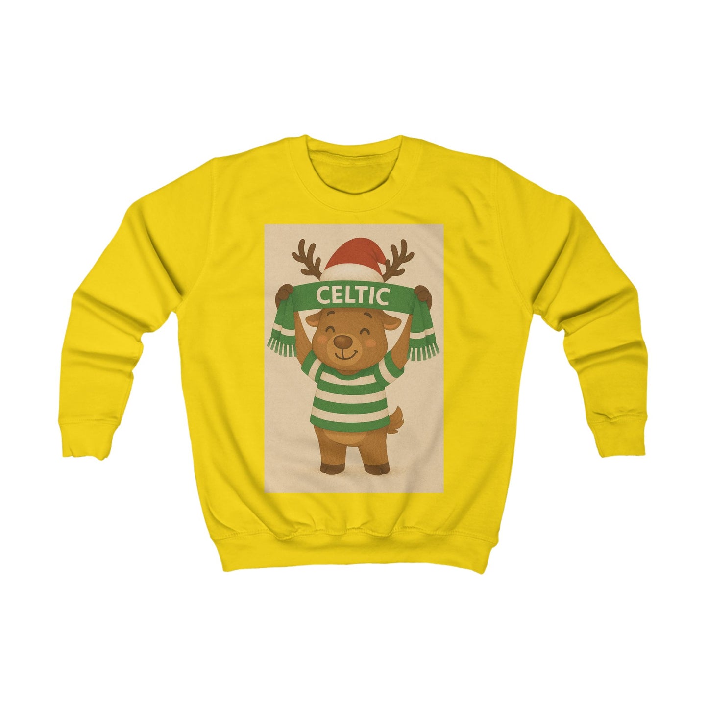 Celtic Kid's Reindeer Christmas Jumper