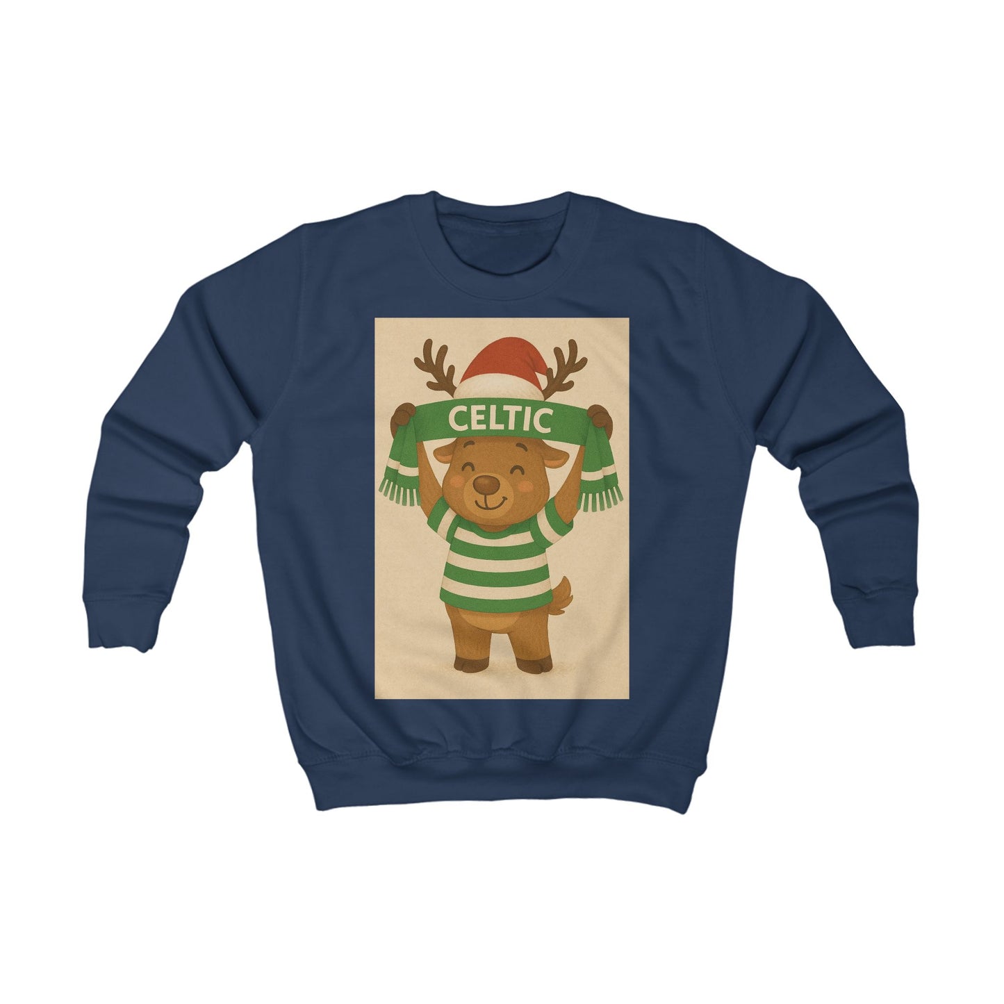 Celtic Kid's Reindeer Christmas Jumper