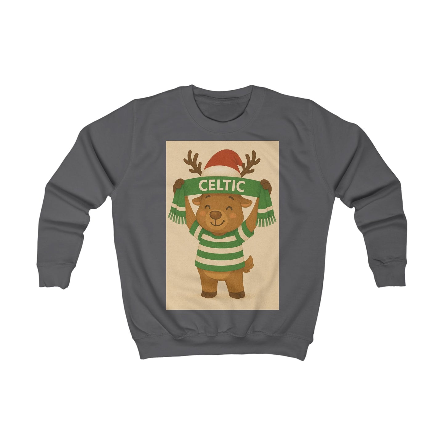 Celtic Kid's Reindeer Christmas Jumper