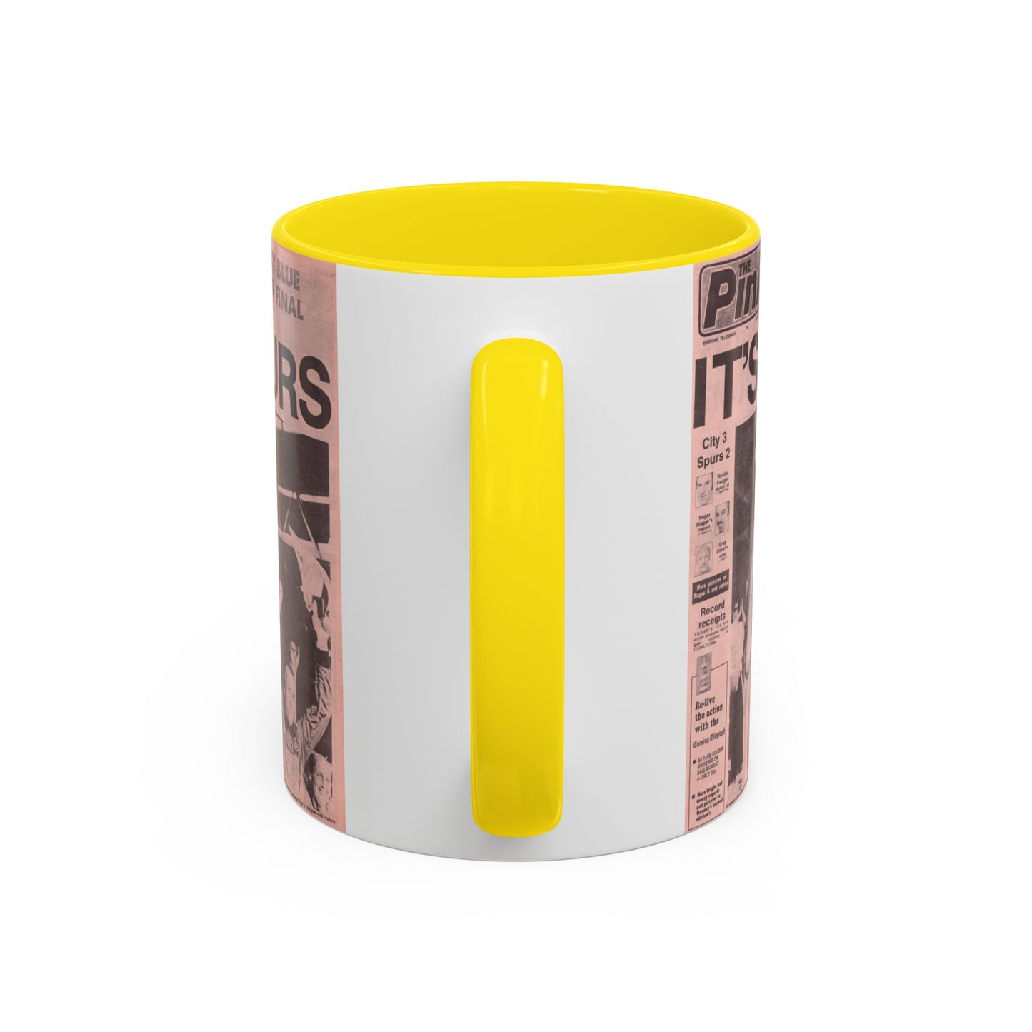 Coventry City Newspaper The Pink FA Cup Final 1987 Accent Coffee Mug (11, 15oz)