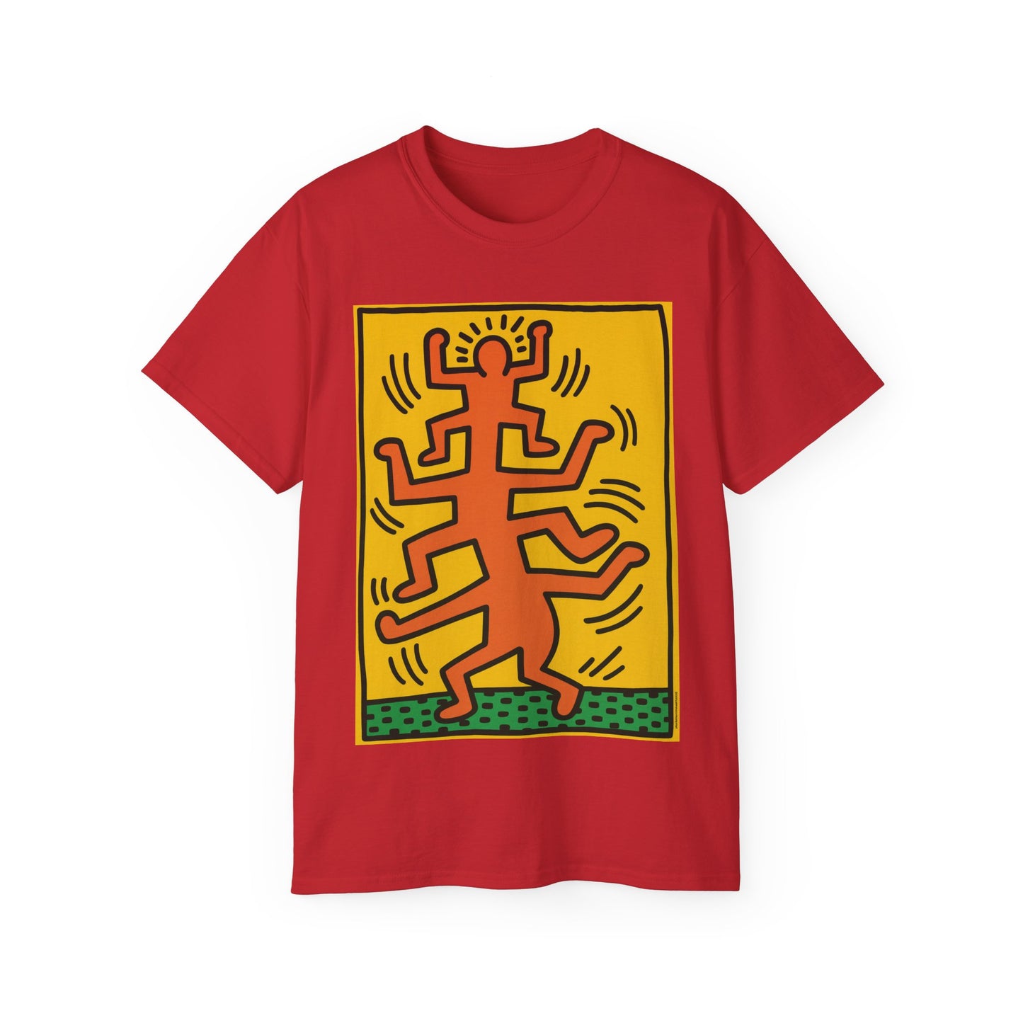 Keith Haring Plate No. 1 (from the Growing suite) Orange T-Shirt