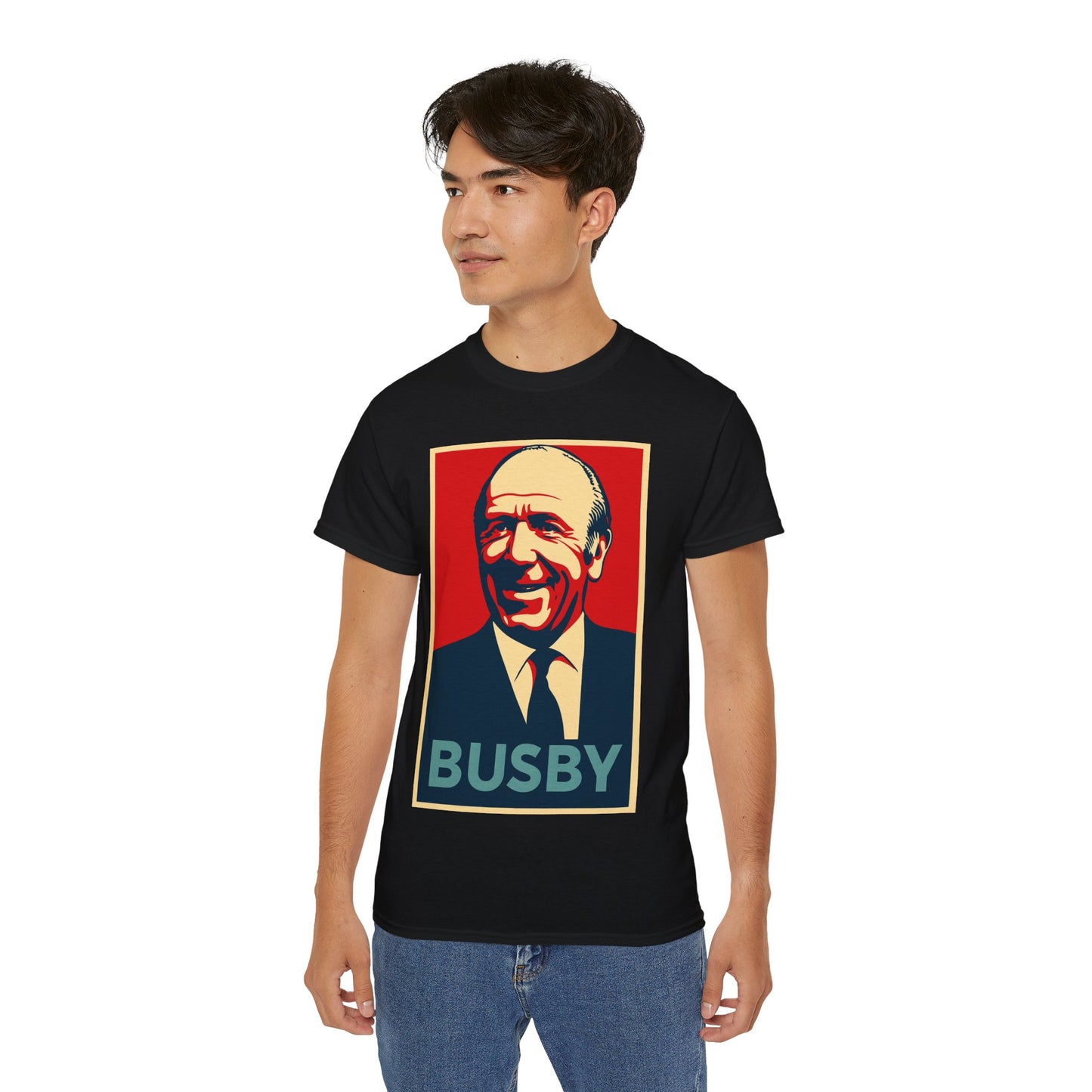 Matt Busby Hope Poster T-Shirt - Manchester United