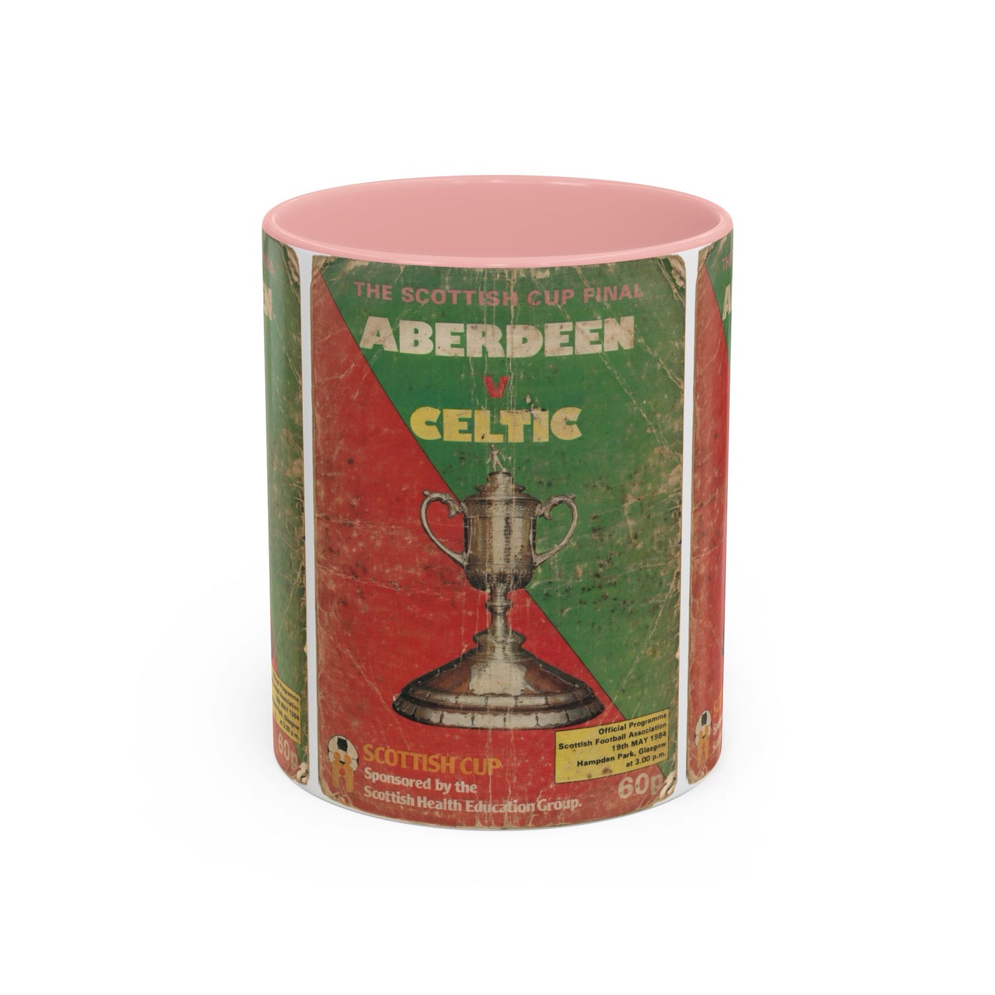 1984 Scottish Cup Final Aberdeen Celtic Programme Poster Accent Coffee Mug (11, 15oz)