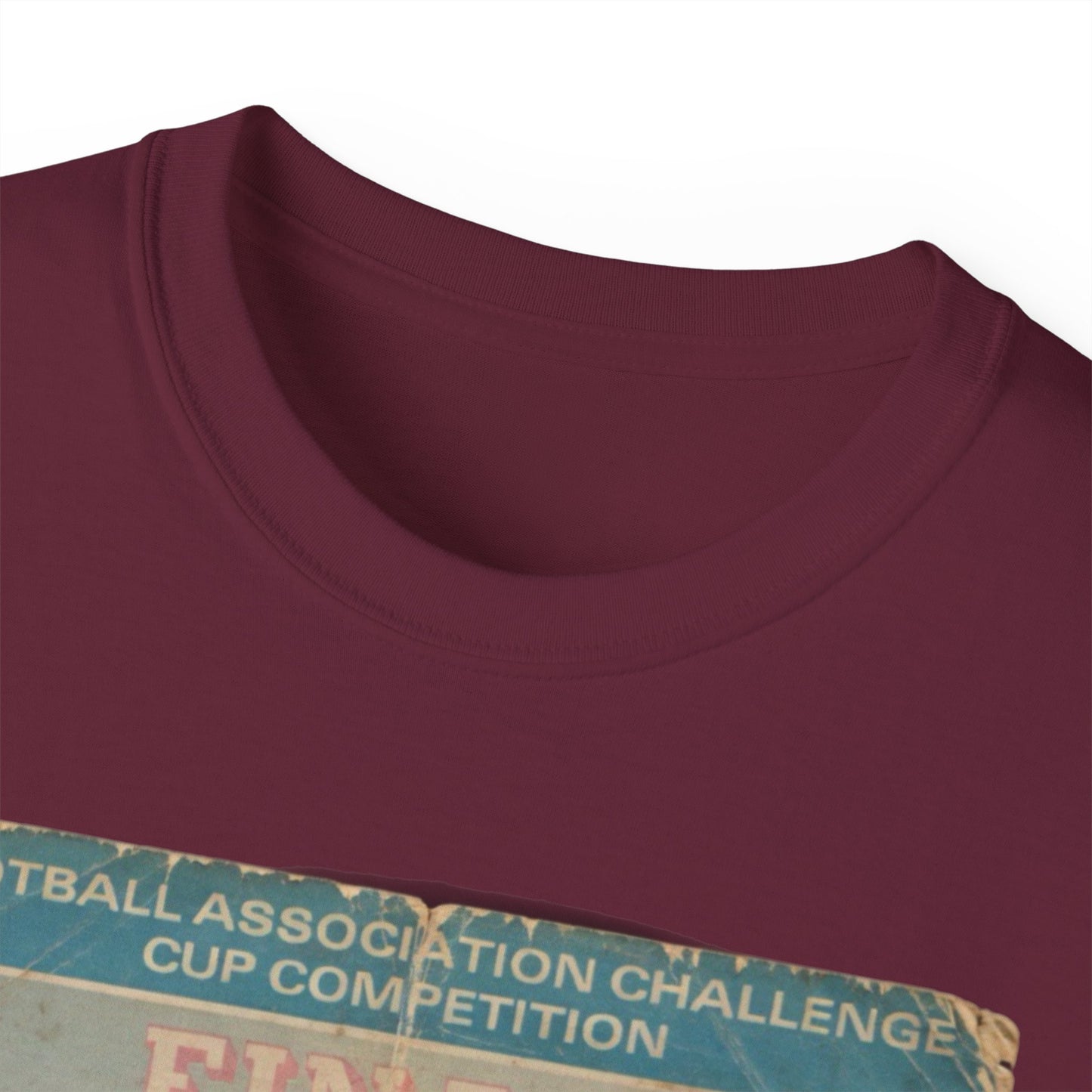 1975 FA Cup Final Programme Poster West Ham Fulham Unisex Ultra Cotton Tee