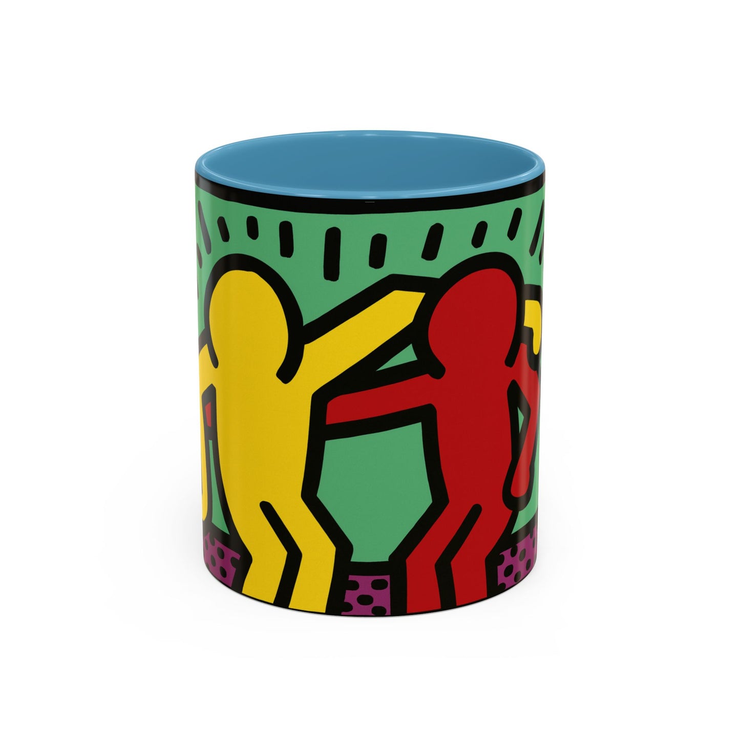 Keith Haring Pop Shop Red and Yellow Mug