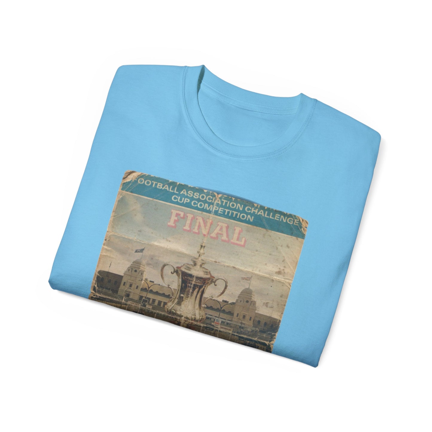 1975 FA Cup Final Programme Poster West Ham Fulham Unisex Ultra Cotton Tee