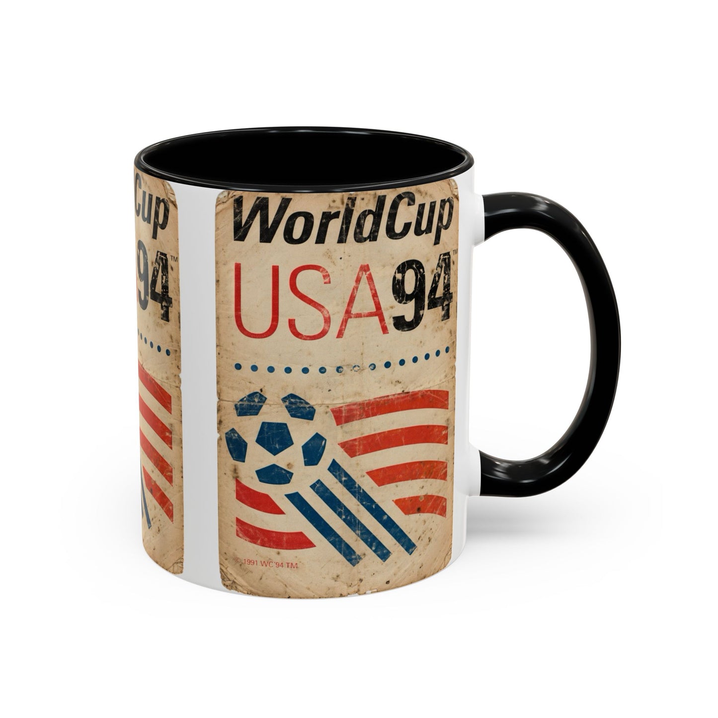 USA 94 World Cup Ball and Stripes Coffee Mug (11, 15oz)