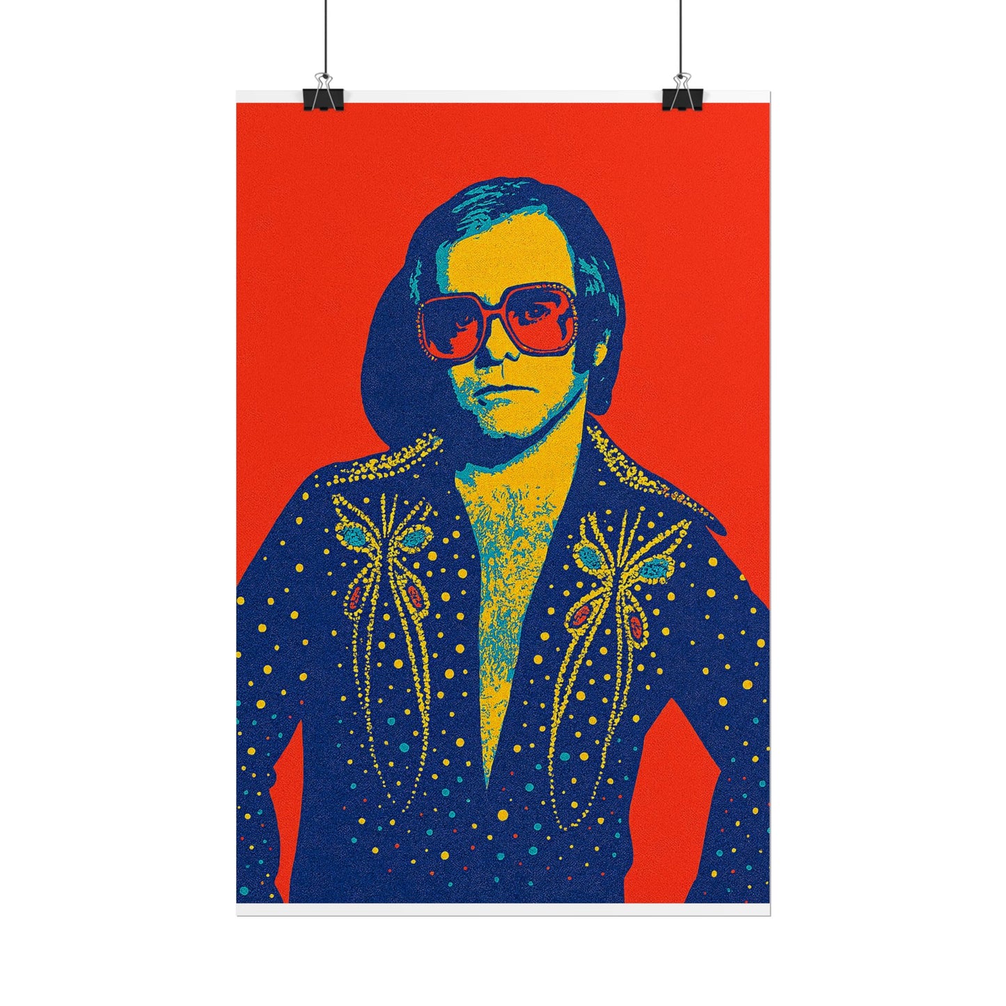 E. John Pop Art Poster