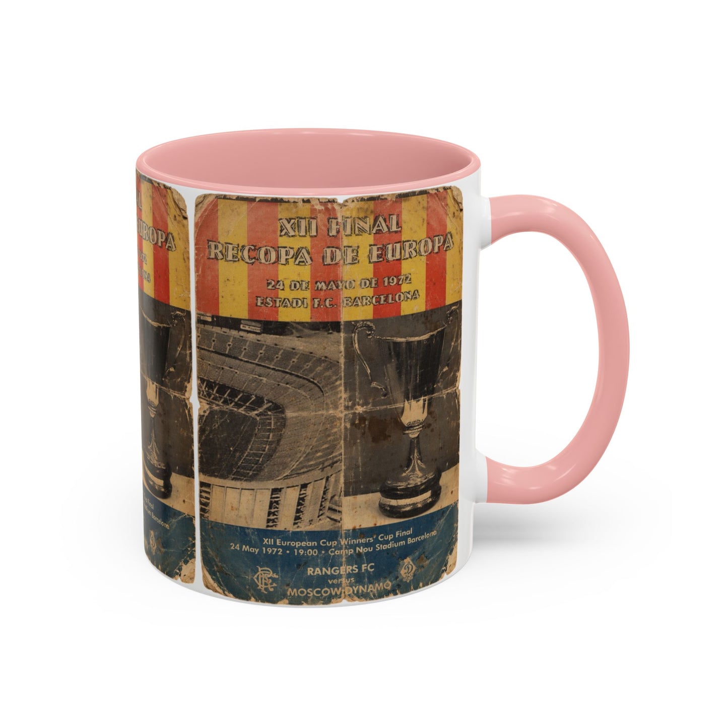 1972 European Cup Winners Cup Final Poster Accent Coffee Mug (11, 15oz)
