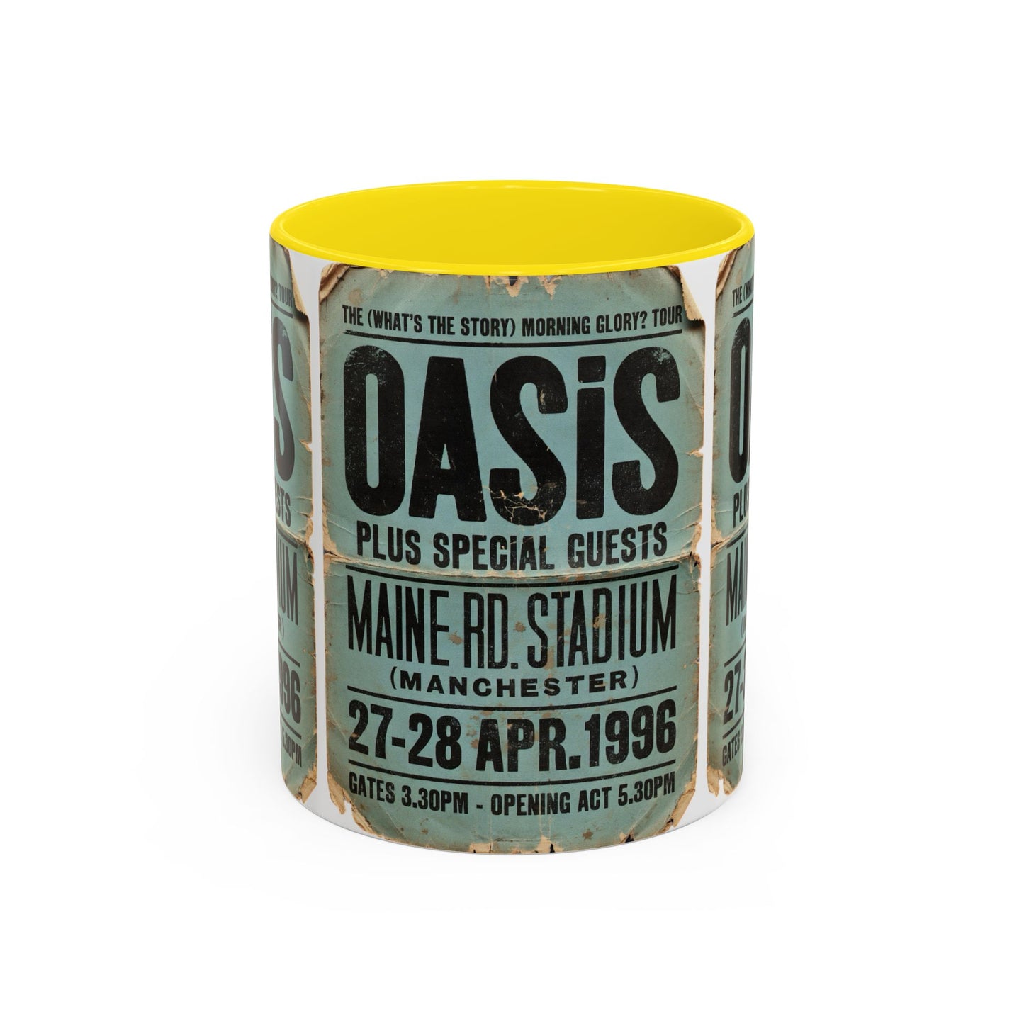 Oasis Maine Road 1996 Poster Coffee Mug (11, 15oz)