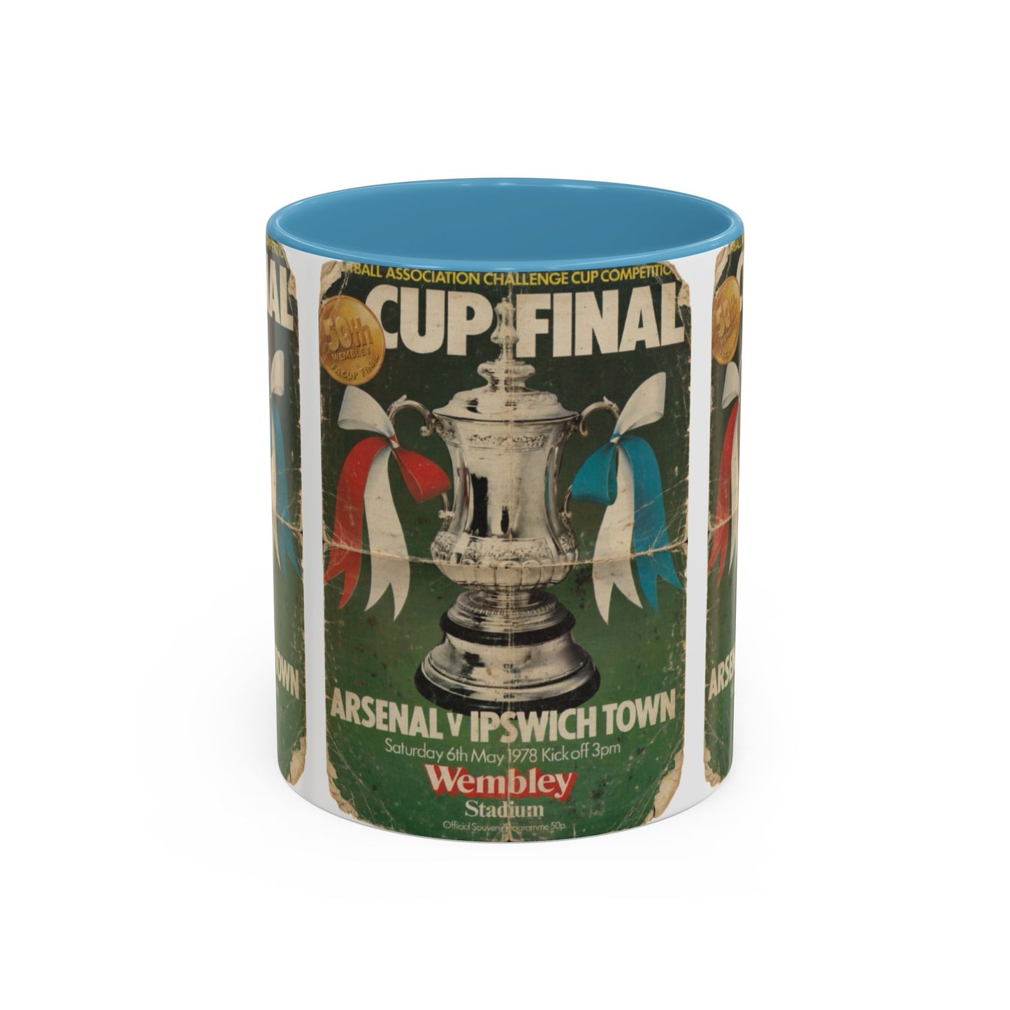 1978 FA Cup Final Programme Ipswich Town Arsenal Poster Accent Coffee Mug (11, 15oz)