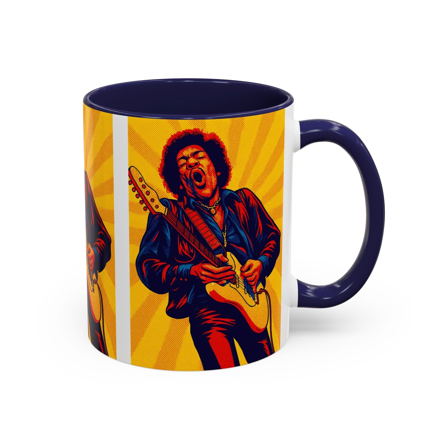 Jimi Hendrix Guitar Pop Art Mug
