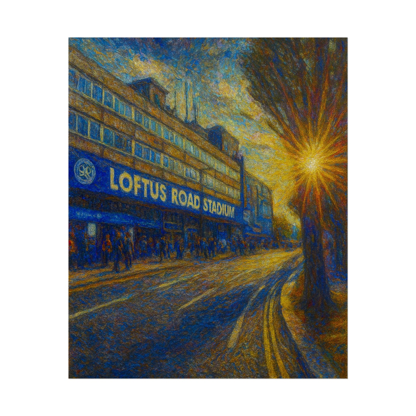 Queens Park Rangers Loftus Road Stadium Rolled Poster
