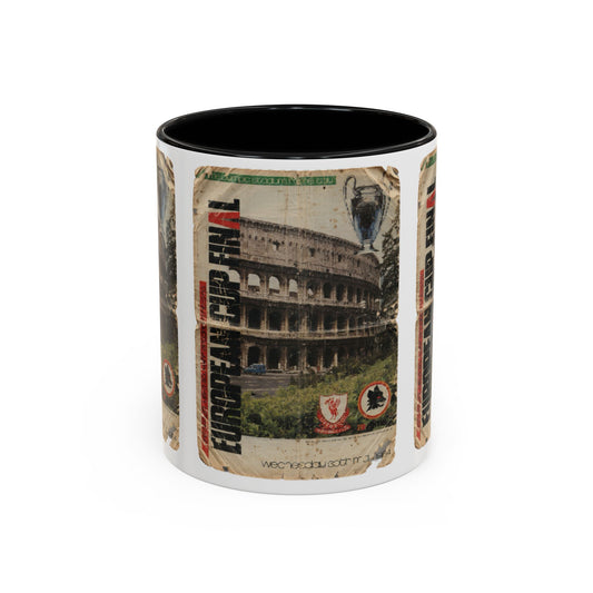 1984 European Cup Final Liverpool Roma Poster Coffee Mug (11, 15oz)