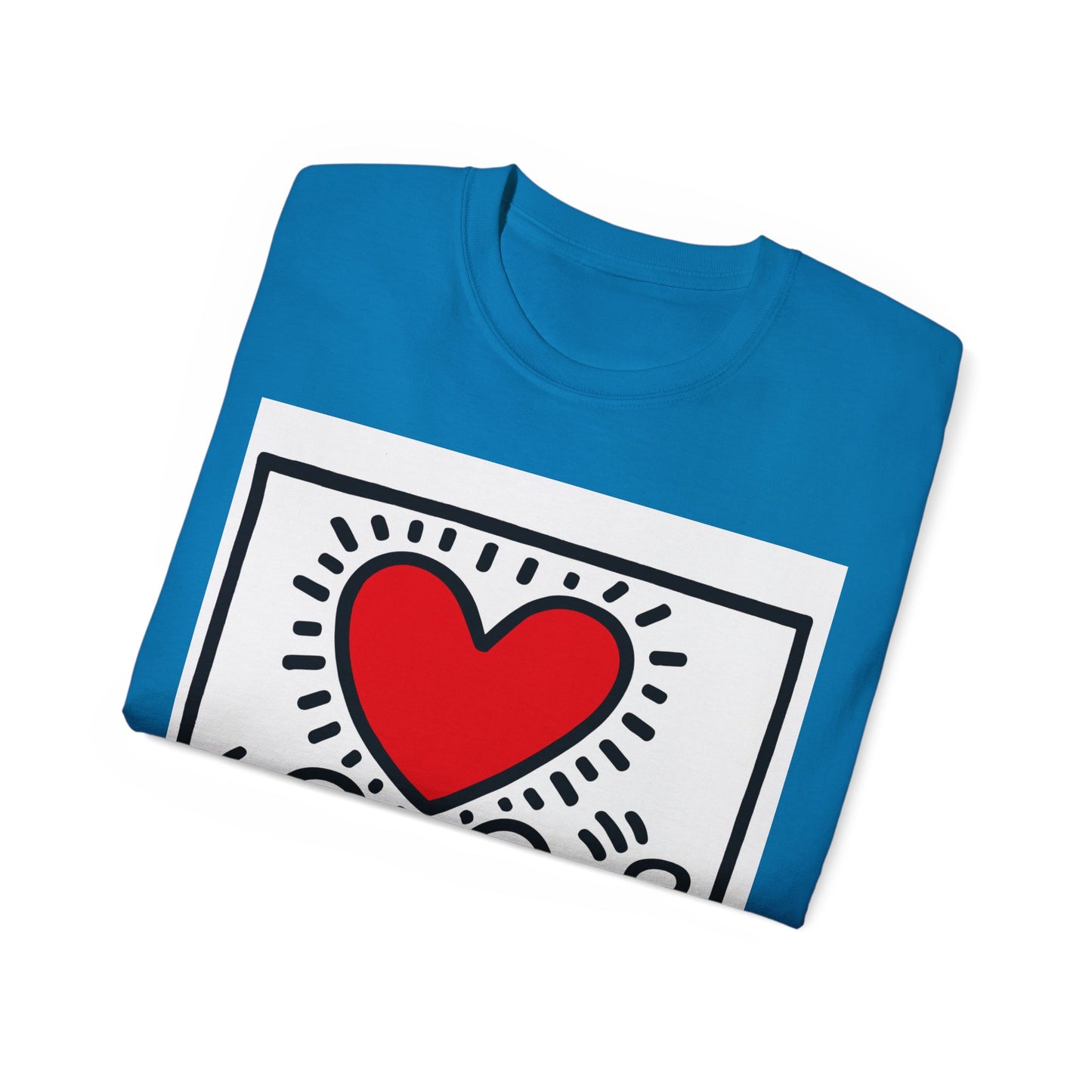 Keith Haring Heart Couple T-Shirt