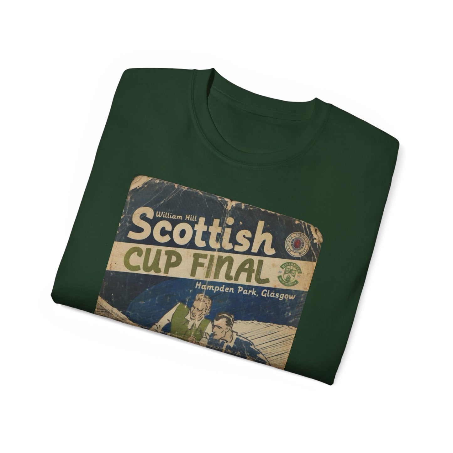2016 Scottish Challenge Cup Final Hibernian Rangers Programme Poster Unisex Ultra Cotton Tee
