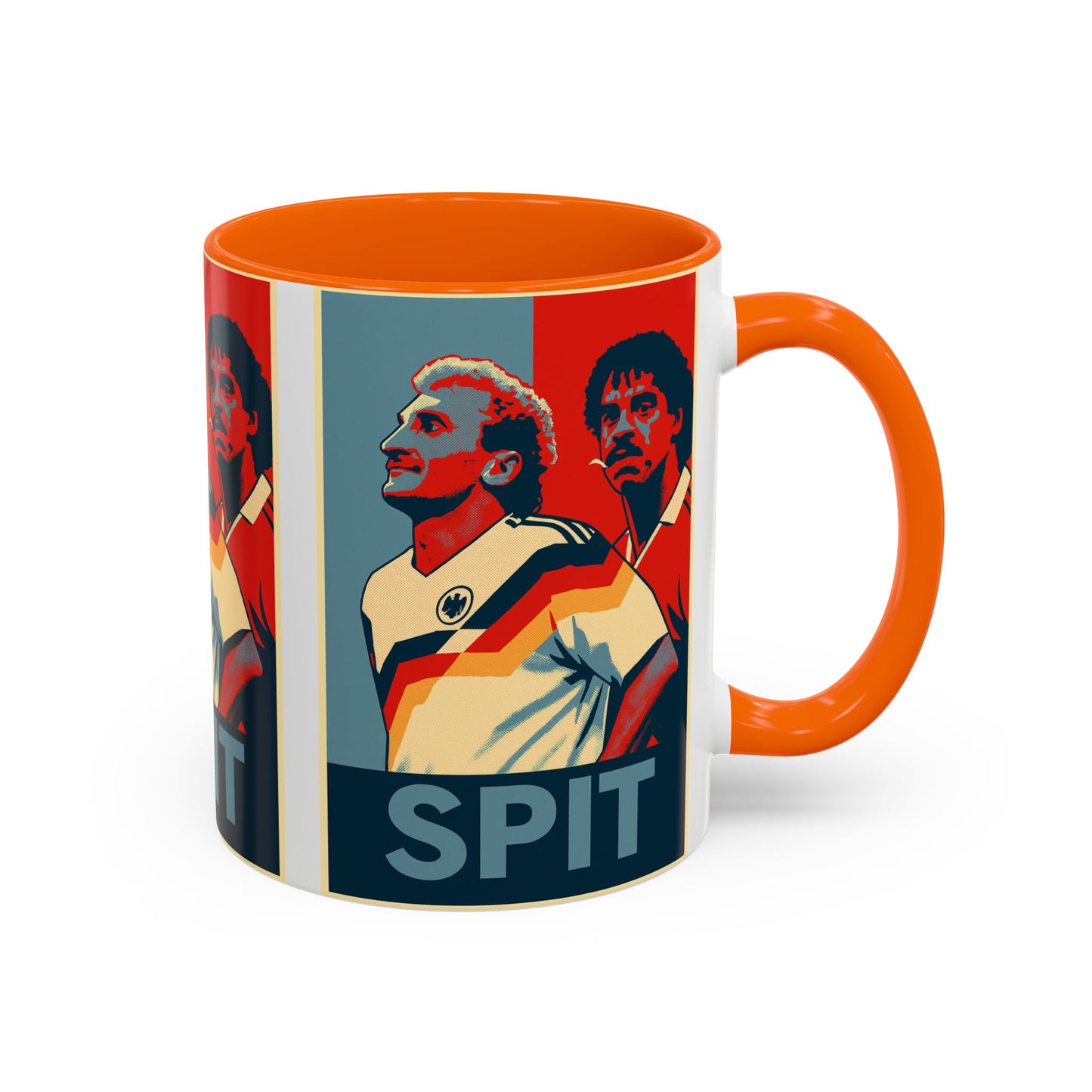 Rudy Voller and Frank Rijkaard Italia 90 Hope Poster Mug - Spit