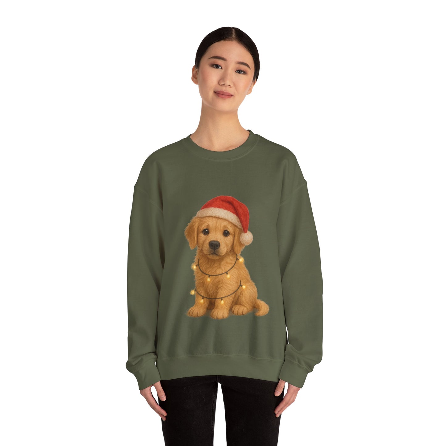 Golden Retriever Puppy Christmas Jumper