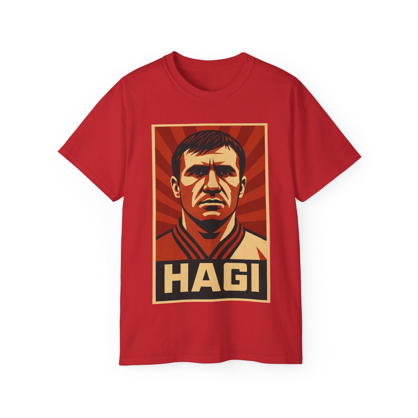 Gheorghe Hagi Propaganda Poster - Romania