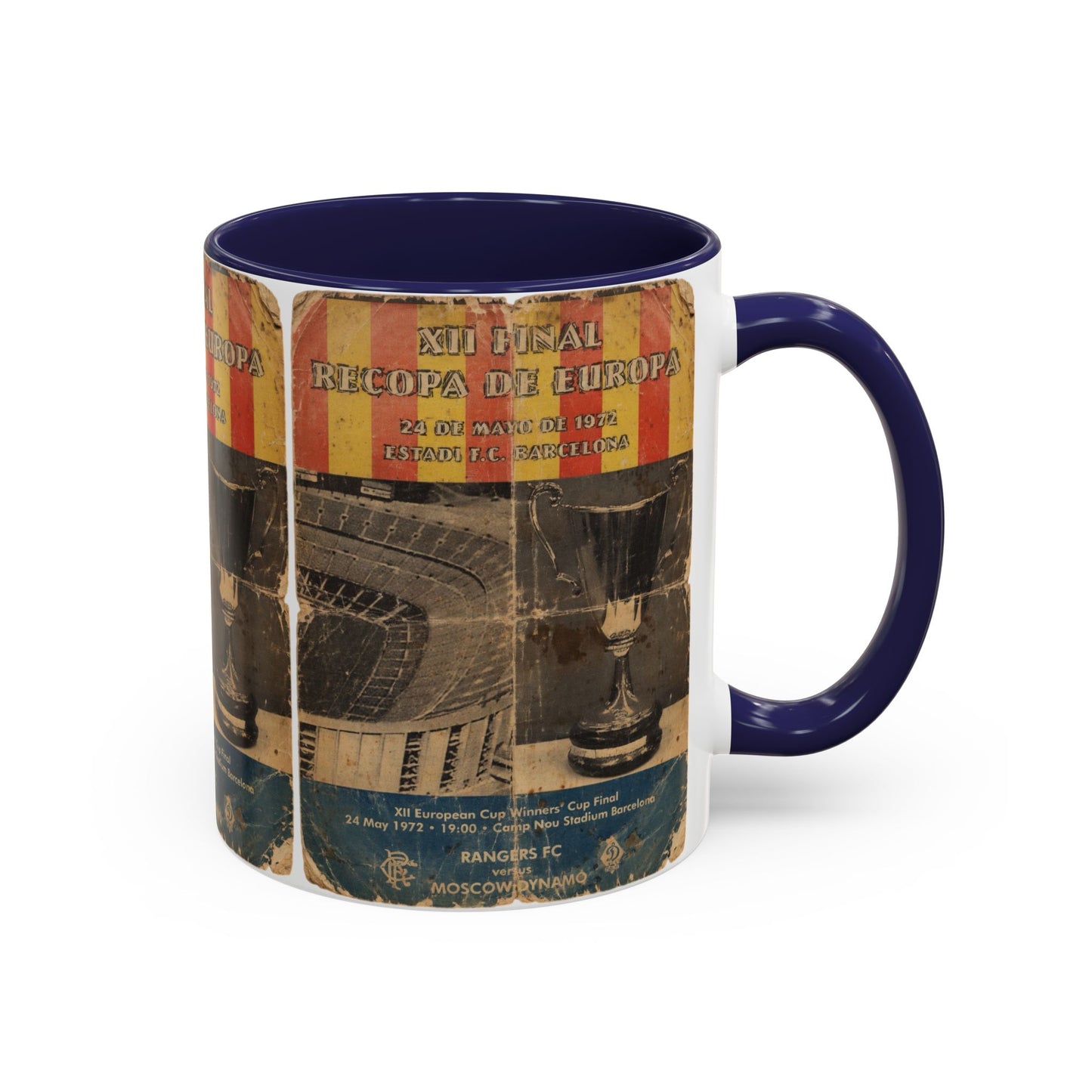 1972 European Cup Winners Cup Final Poster Accent Coffee Mug (11, 15oz)