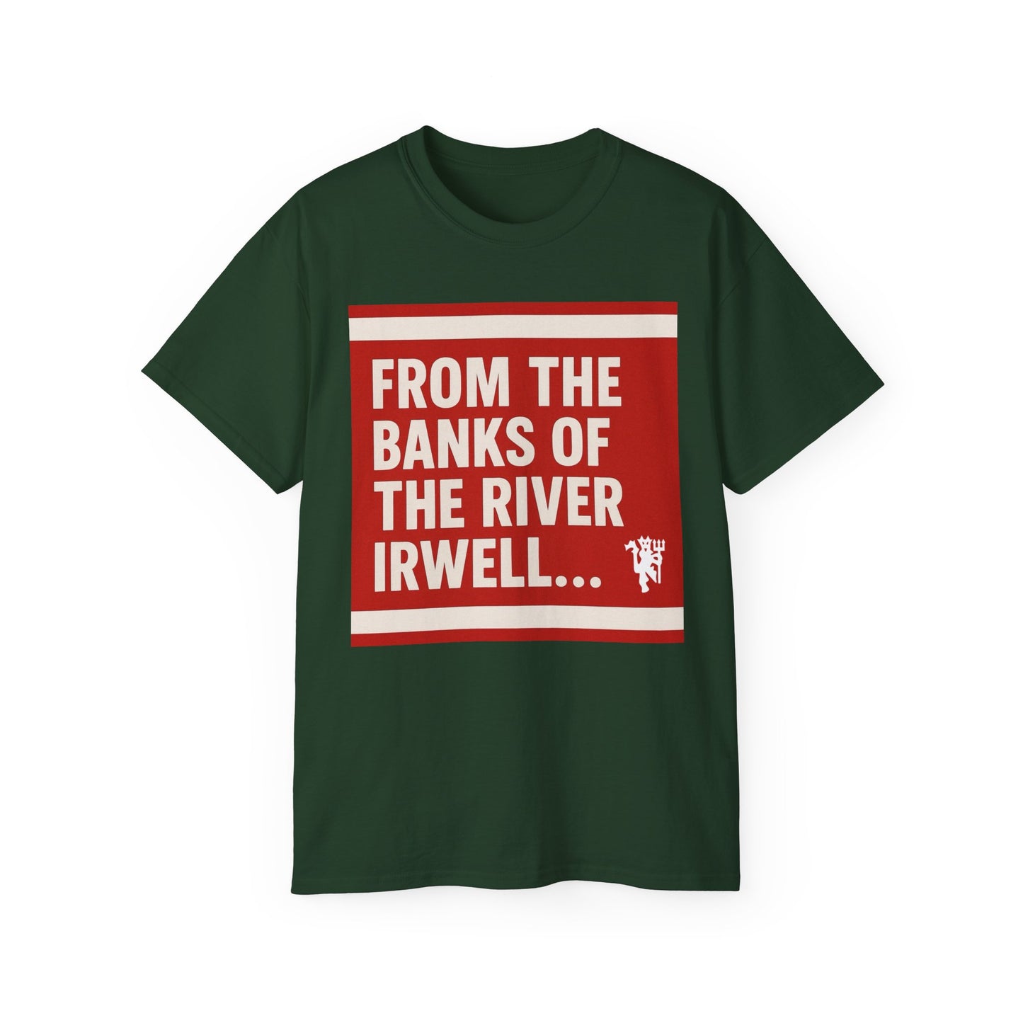 Manchester United From The Banks Of The River Irwell T-Shirt