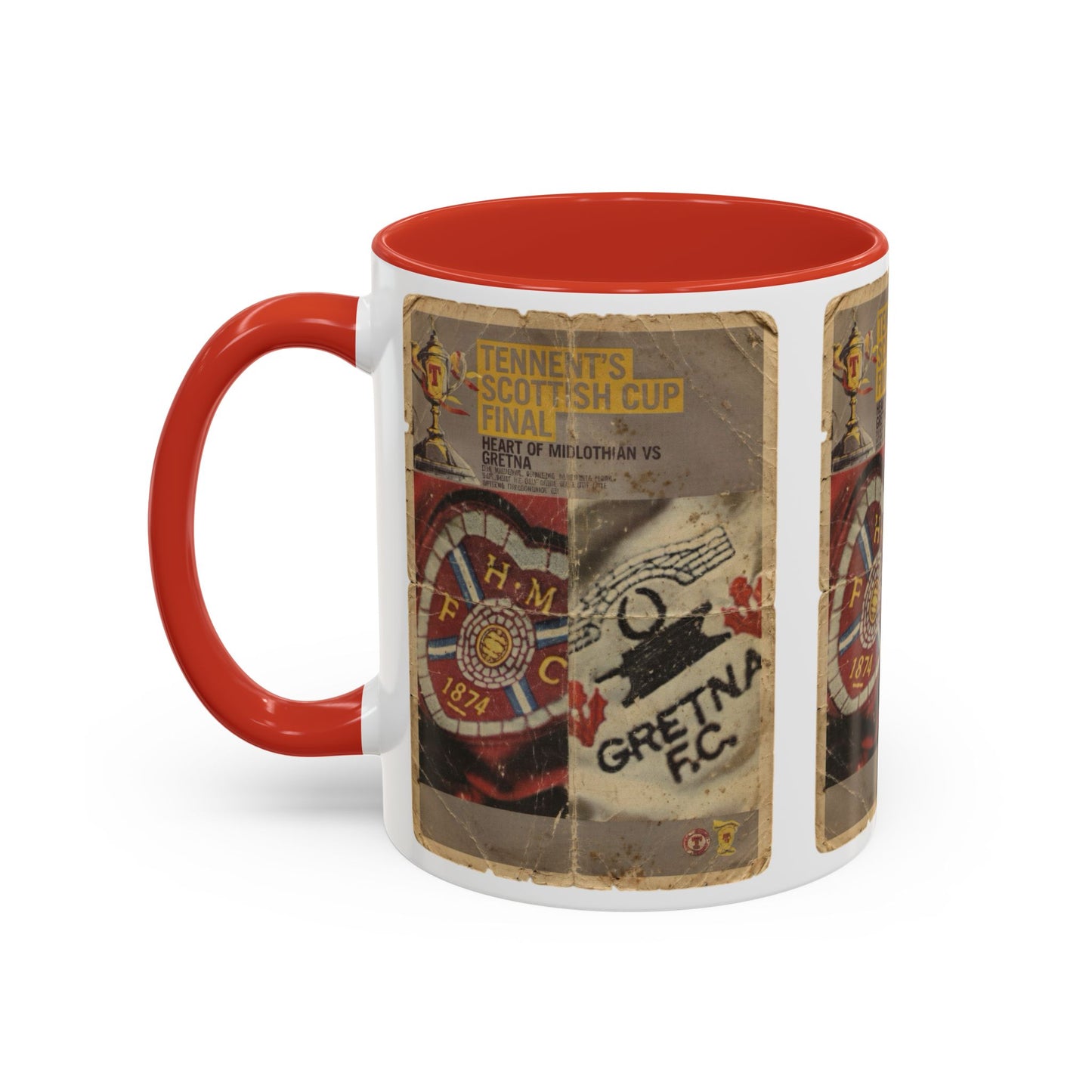 2006 Scottish Challenge Cup Final Hearts Gretna Accent Coffee Mug (11, 15oz)