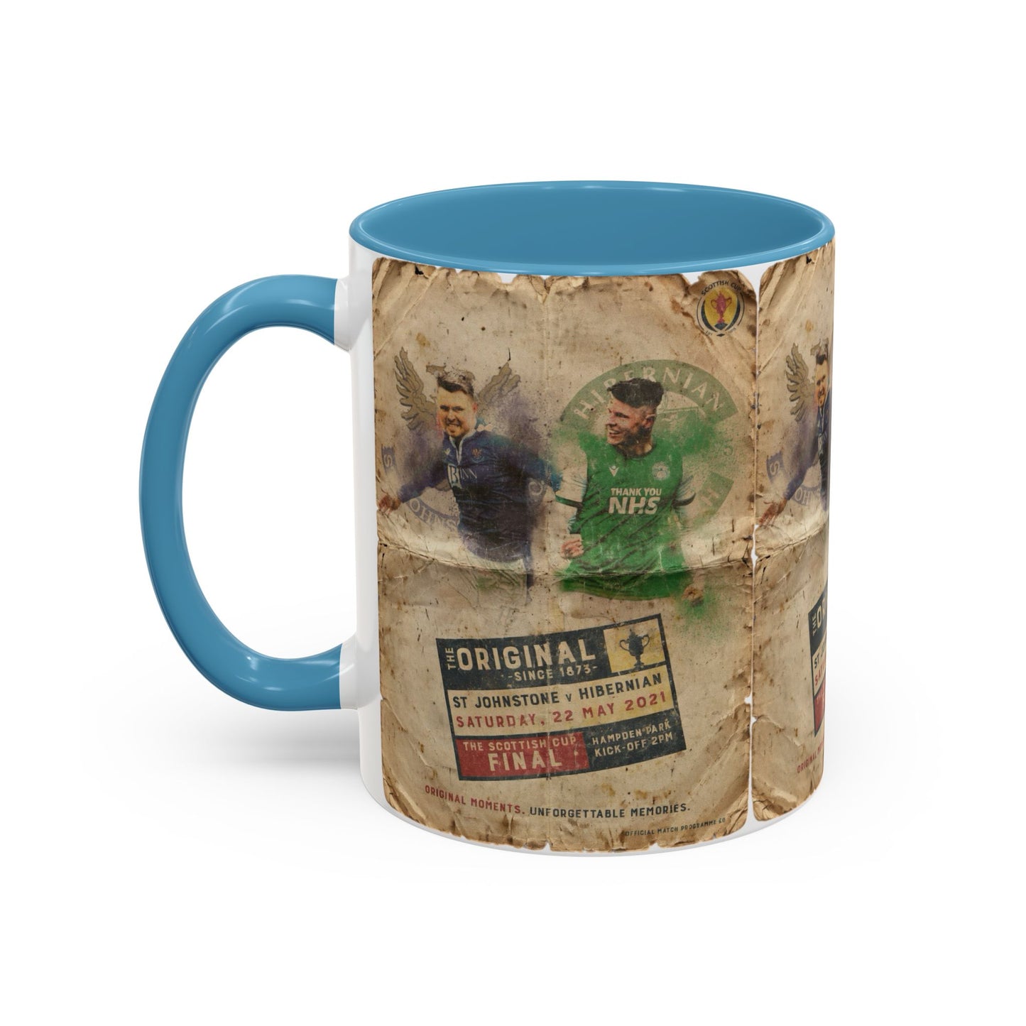 2021 Scottish challenge cup final St Johnstone Hibernian Programme Poster Accent Coffee Mug (11, 15oz)