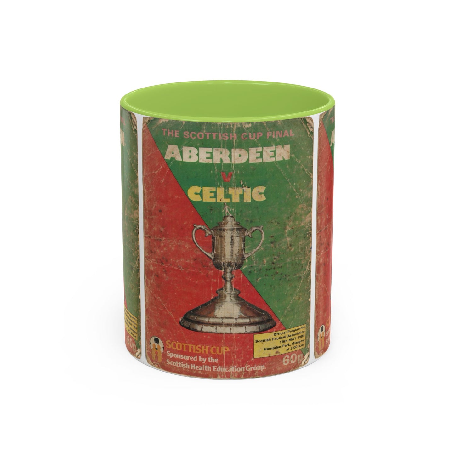 1984 Scottish Cup Final Aberdeen Celtic Programme Poster Accent Coffee Mug (11, 15oz)
