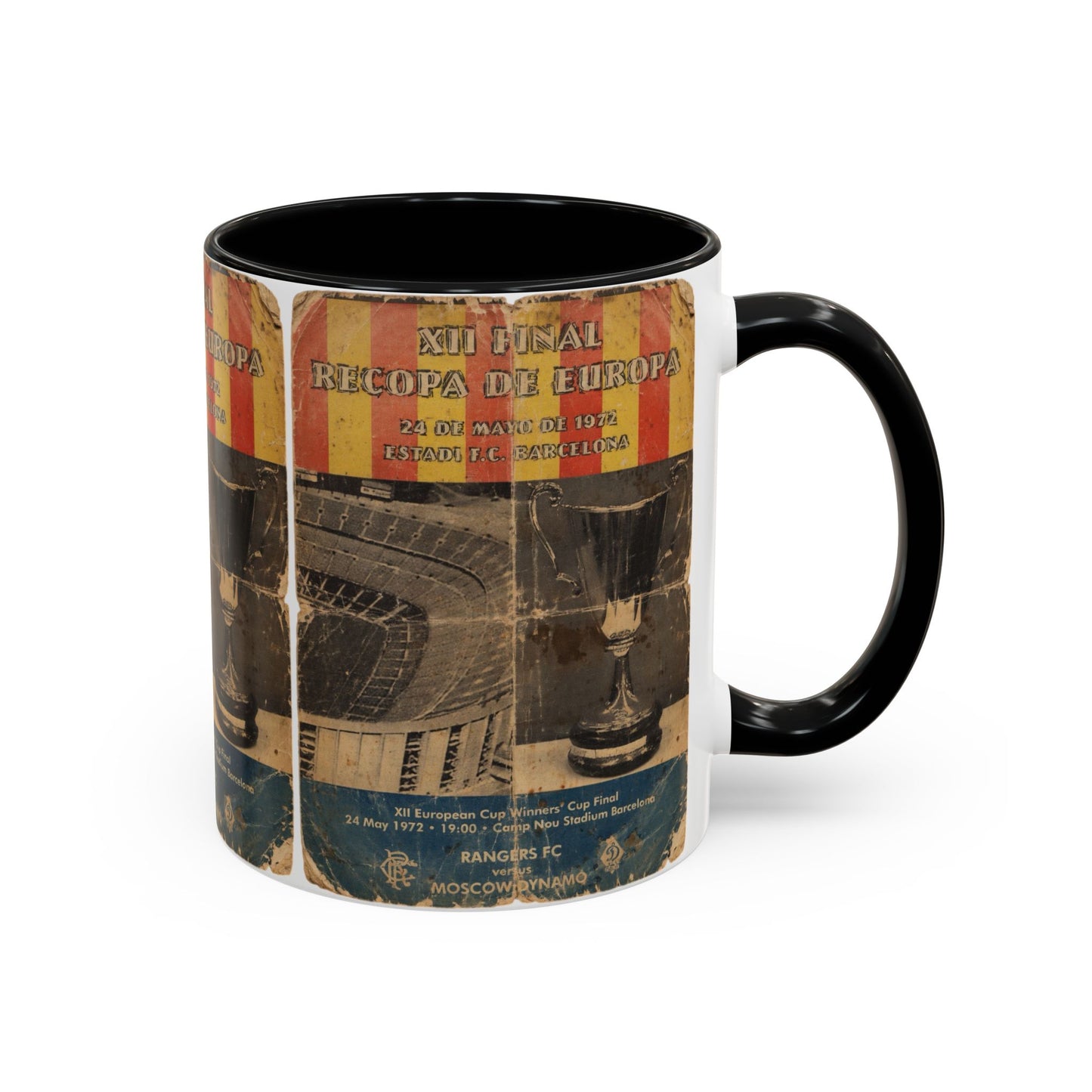 1972 European Cup Winners Cup Final Poster Accent Coffee Mug (11, 15oz)