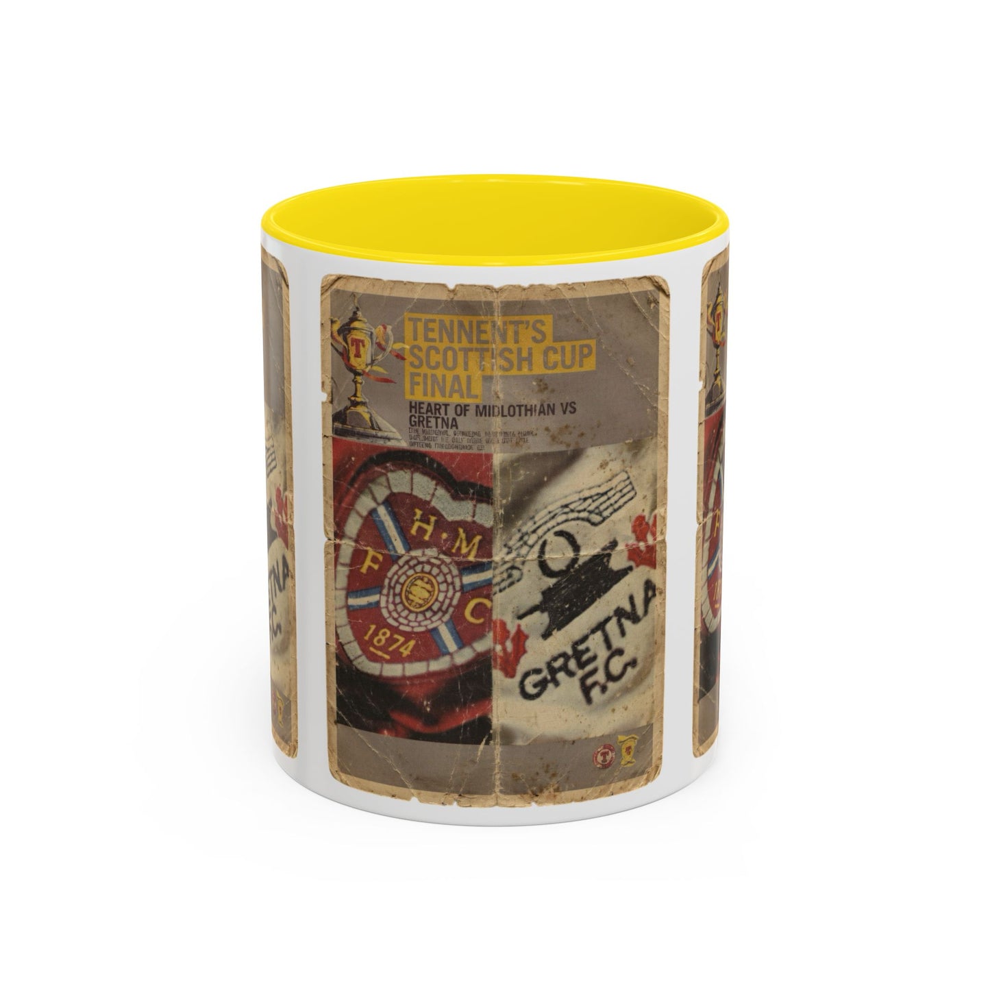 2006 Scottish Challenge Cup Final Hearts Gretna Accent Coffee Mug (11, 15oz)