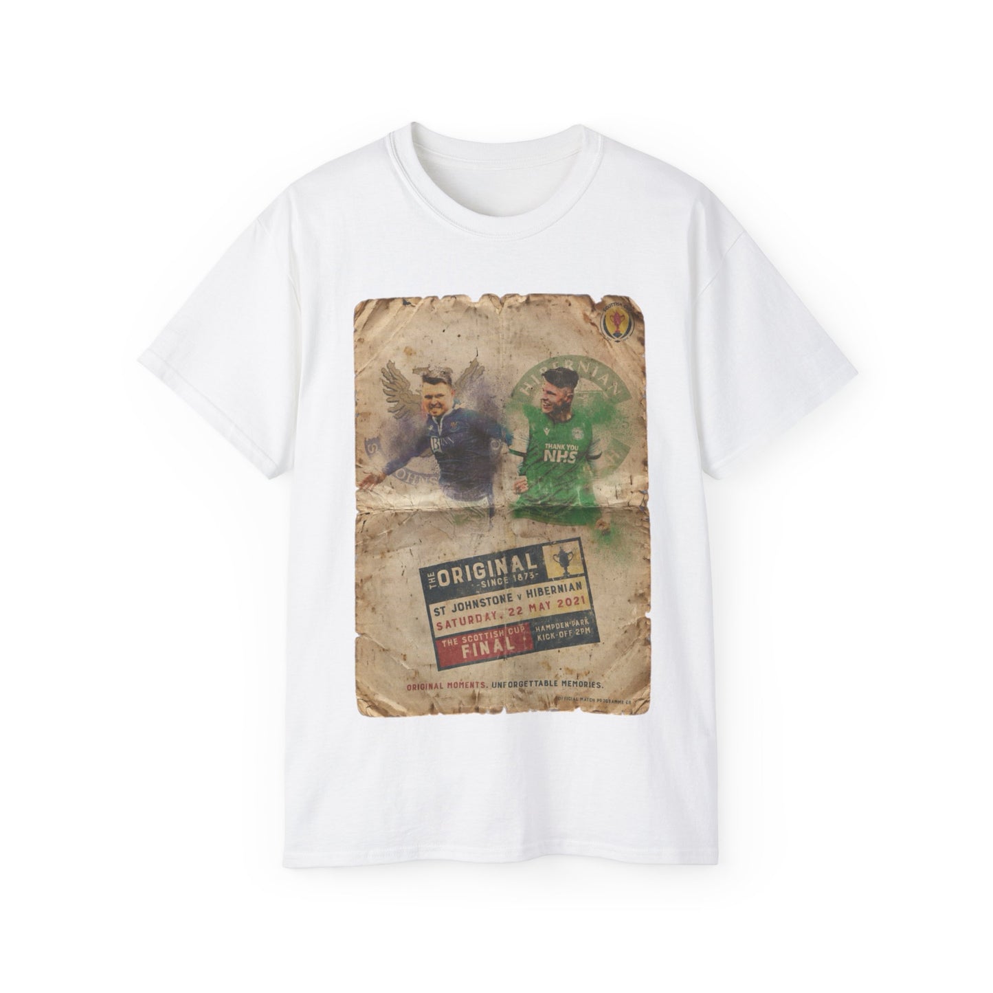 2021 Scottish challenge cup final St Johnstone Hibernian Programme Poster Unisex Ultra Cotton Tee