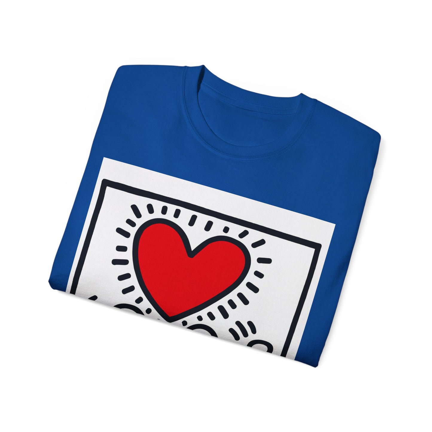 Keith Haring Heart Couple T-Shirt